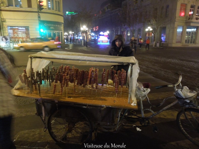 Streetfood rue Zhongyang, Harbin
