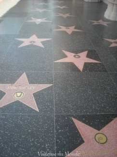 Walk of fame sur Hollywood Boulevard à Los Angeles