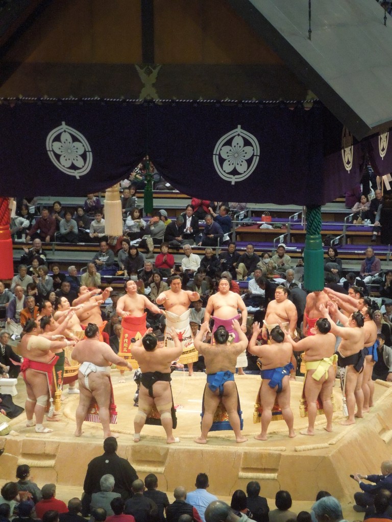 Tournoi de sumo, Fukuoka, Japon