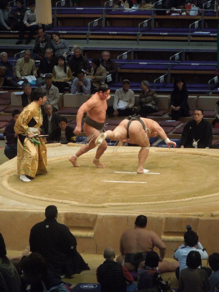 Tournoi de sumo, Fukuoka, Japon