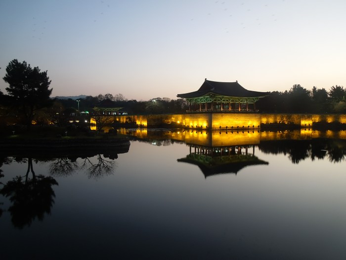 Corée, Gyeongju, Etang Anapji