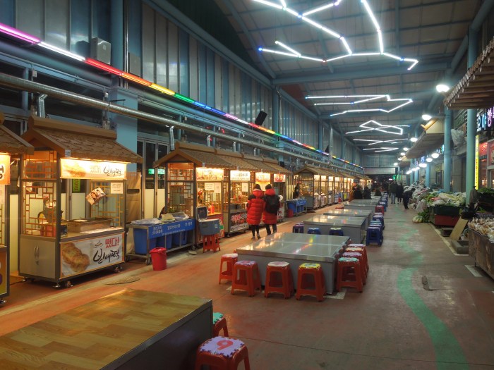 Corée, Gyeongju, Marché Jungang