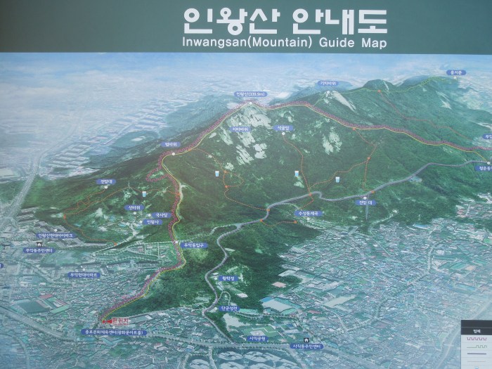 Séoul, Inwangsan, Plan
