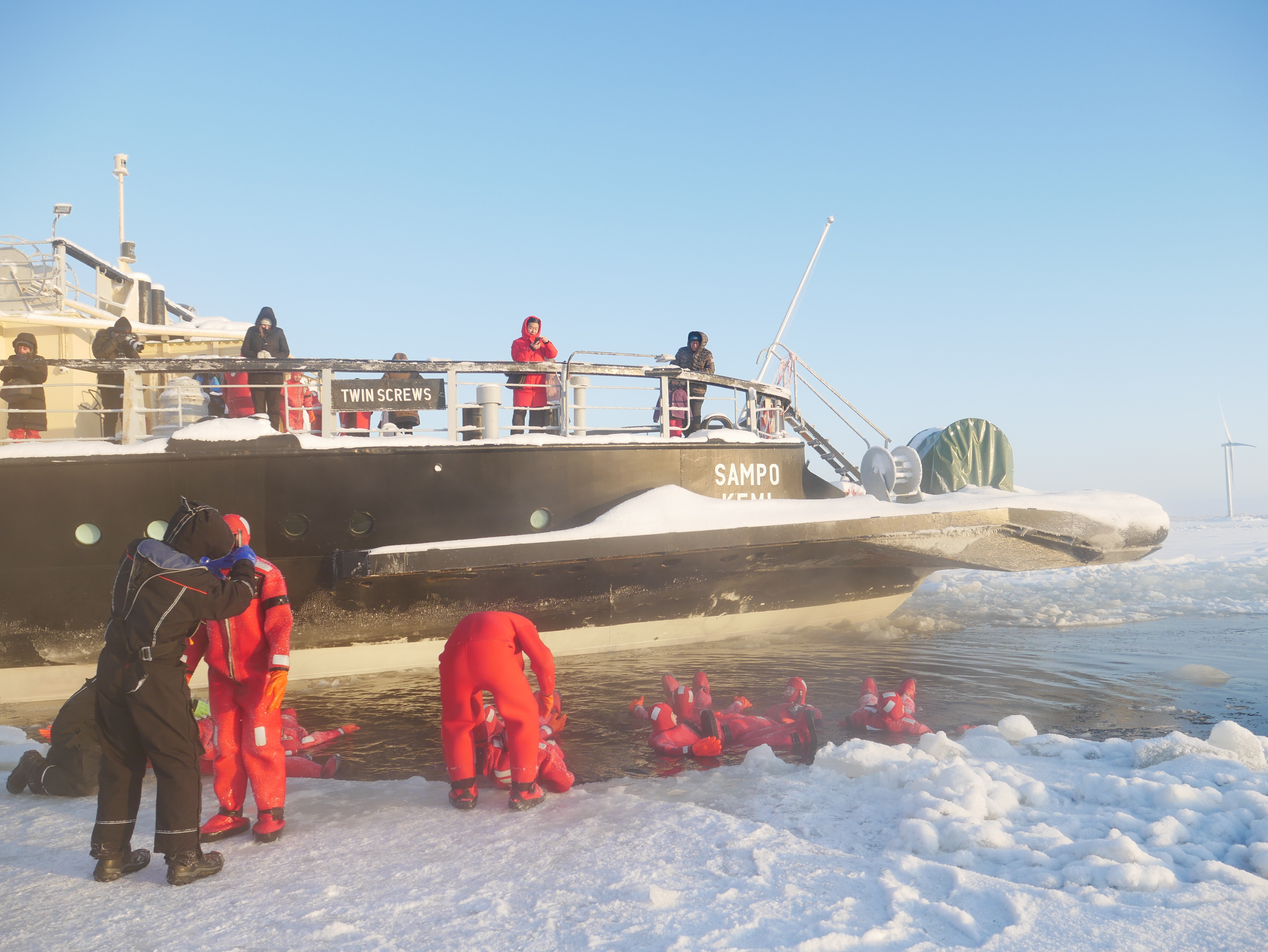 Laponie - Kemi - Croisière Sampo - Baignade