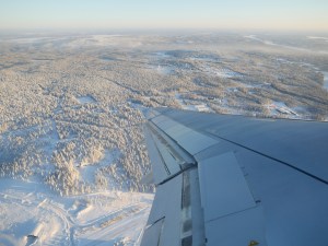 La Laponie vue de l'avion