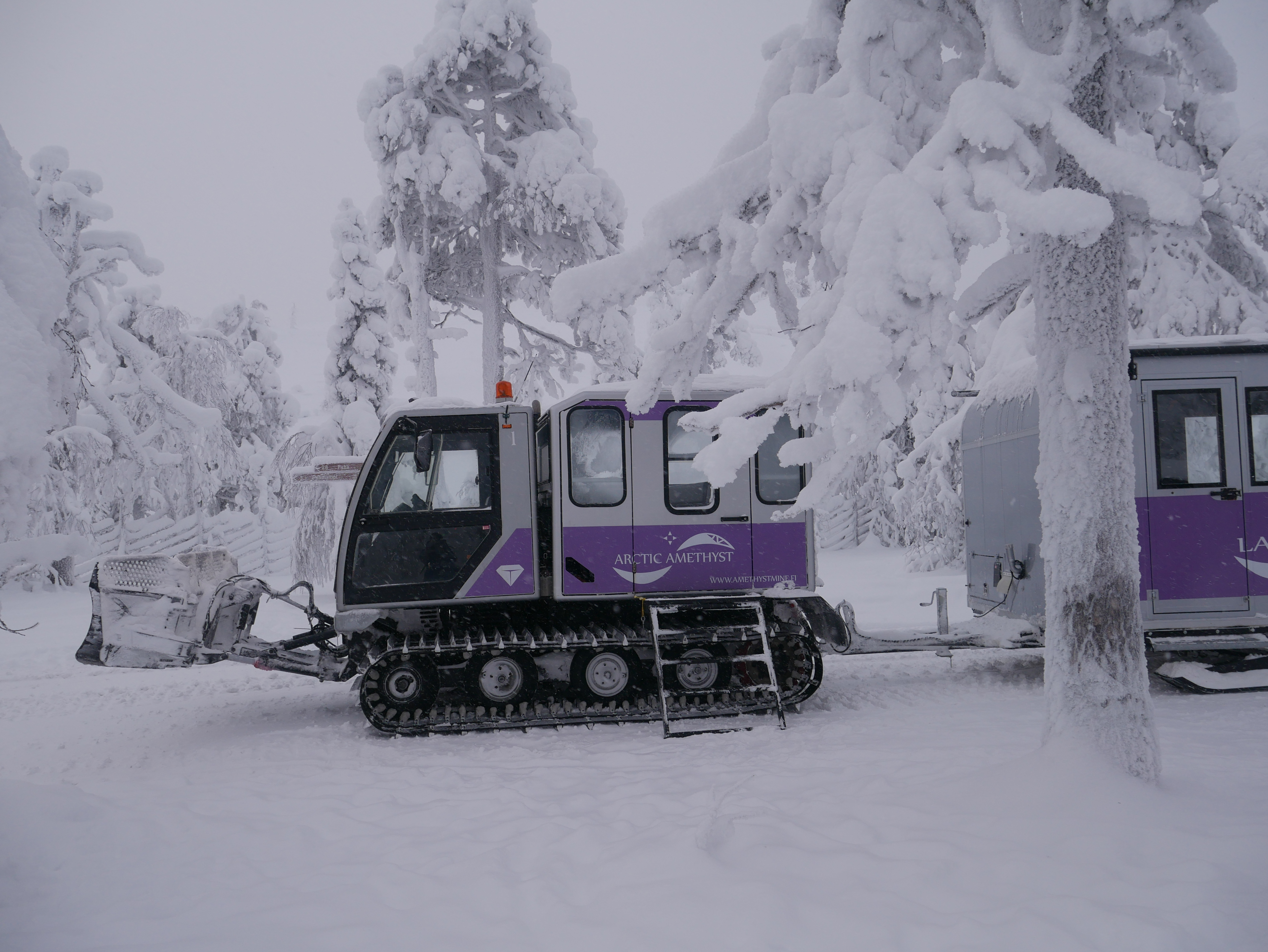 Laponie - Pendolino de la mine d'améthyste