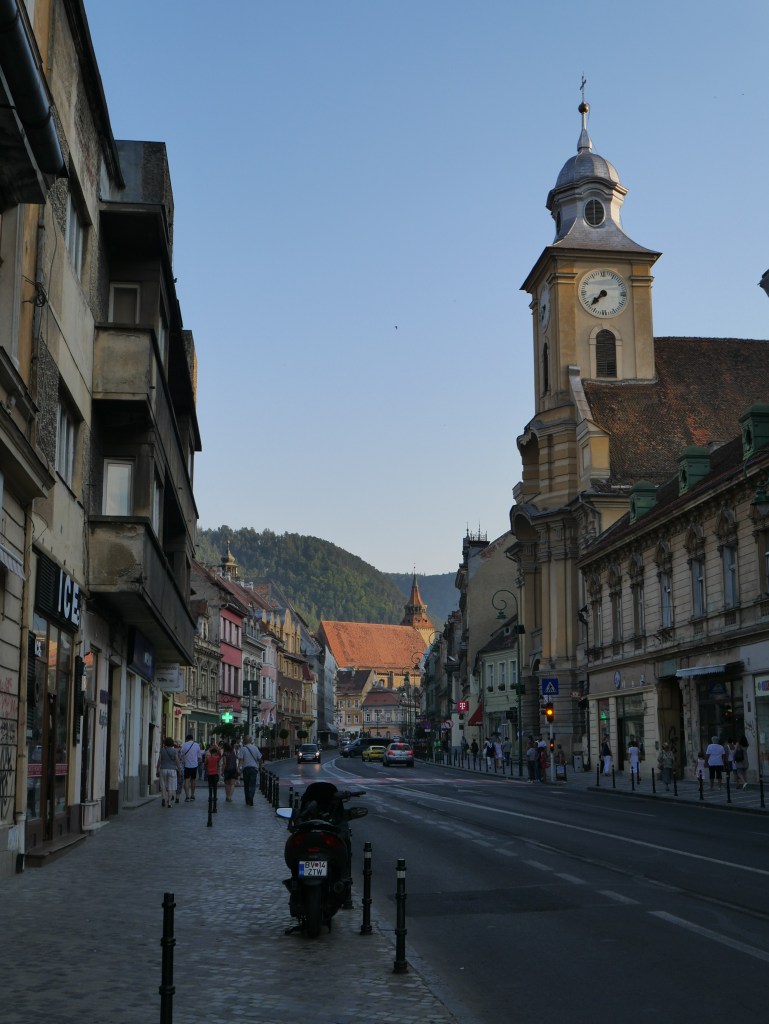 En direction du centre de Brasov